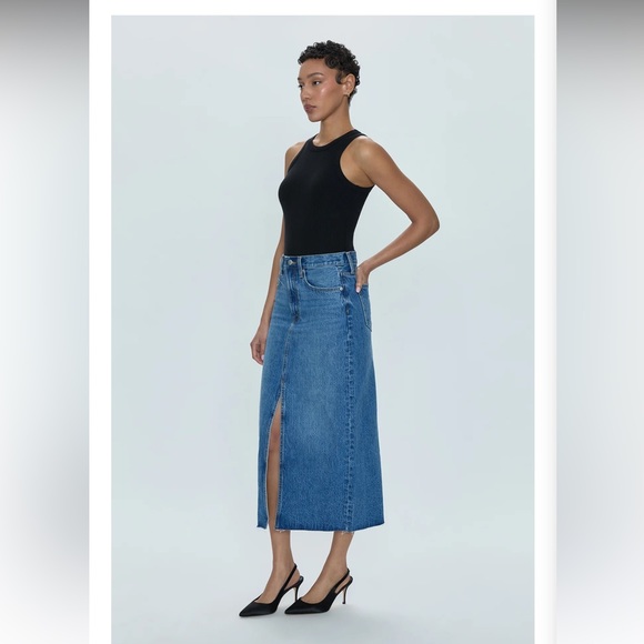 Pistola Alice denim midi skirt - Picture 1 of 8